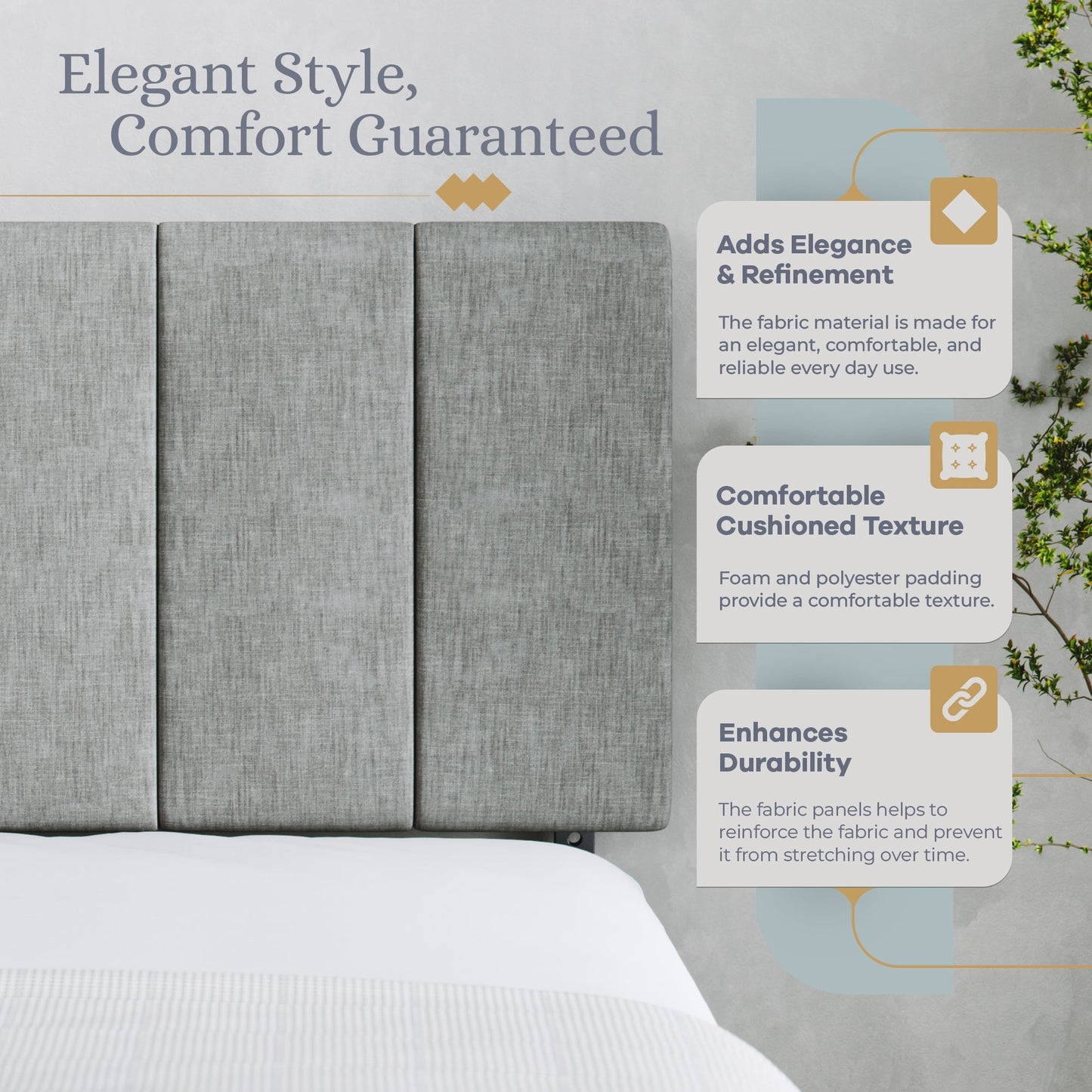 Tufted Mid-Rise Upholstered Headboard Furniture Sven & Son