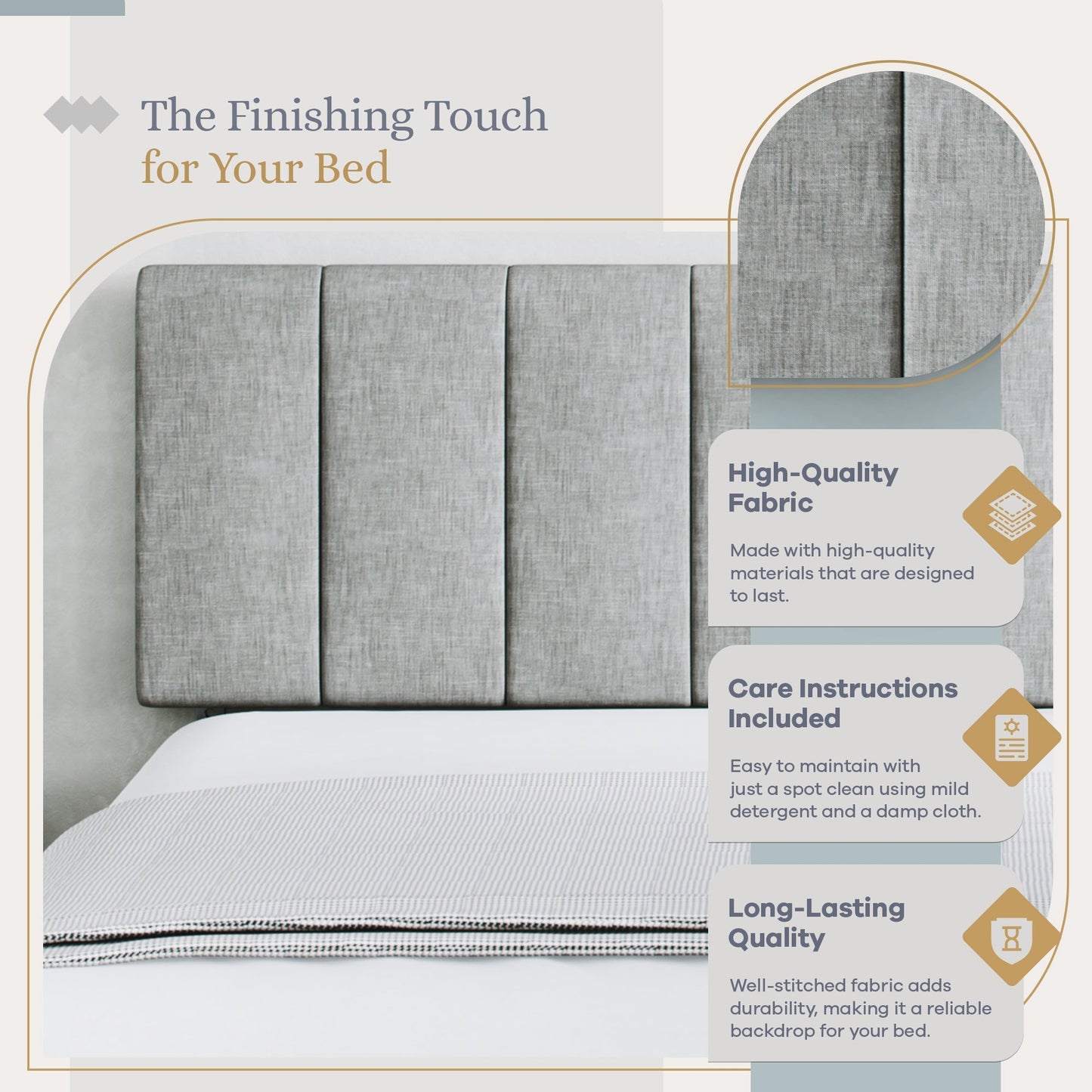 Tufted Mid-Rise Upholstered Headboard Furniture Sven & Son