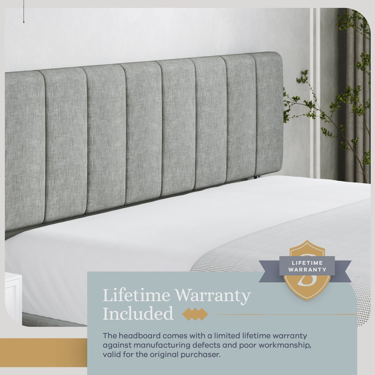 Tufted Mid-Rise Upholstered Headboard Furniture Sven & Son