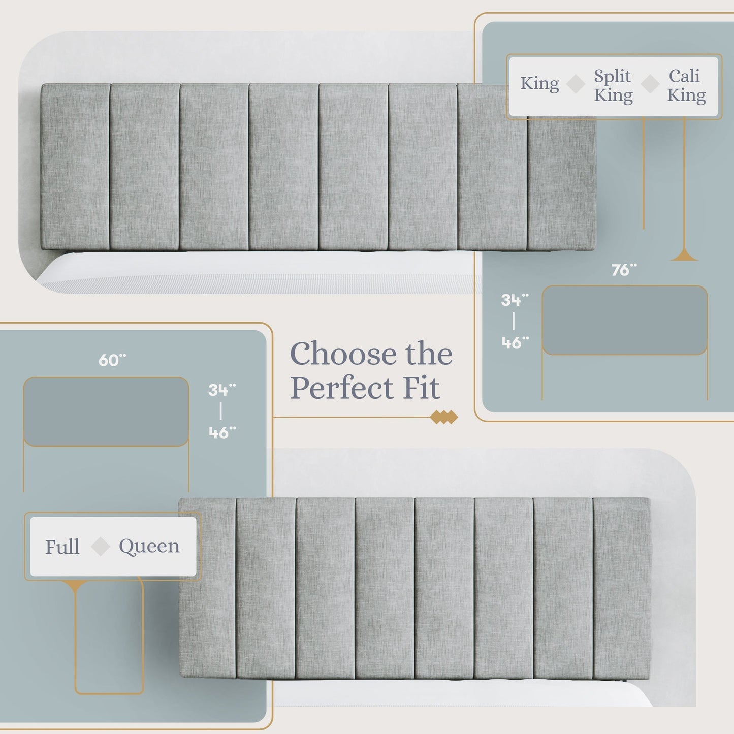 Tufted Mid-Rise Upholstered Headboard Furniture Sven & Son