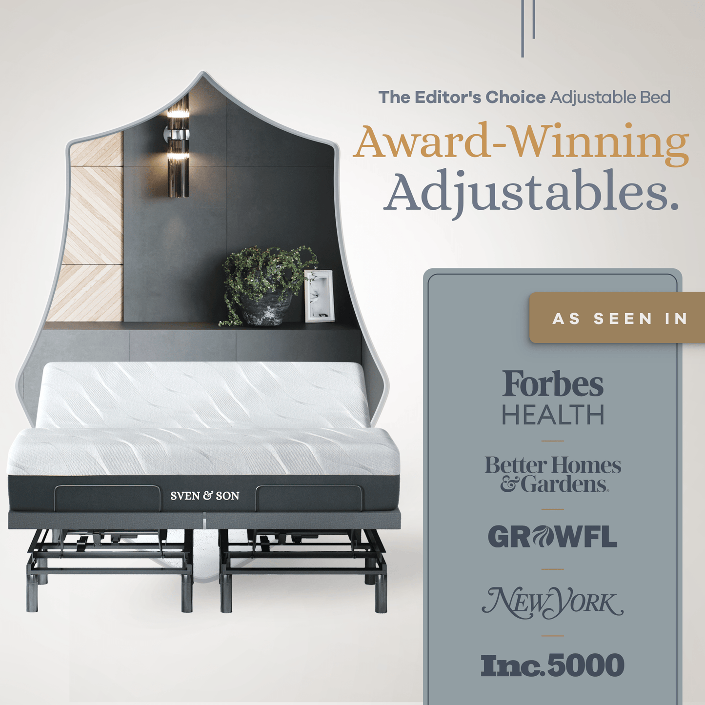 Bliss Series Adjustable Bed Base + Choice of Mattress Bundle bundle Sven & Son