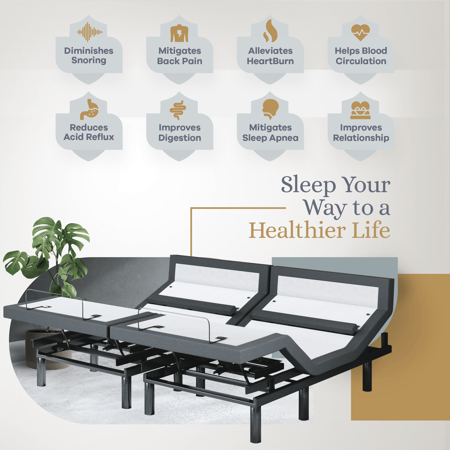 Bliss Series Adjustable Bed Base + Choice of Mattress Bundle bundle Sven & Son