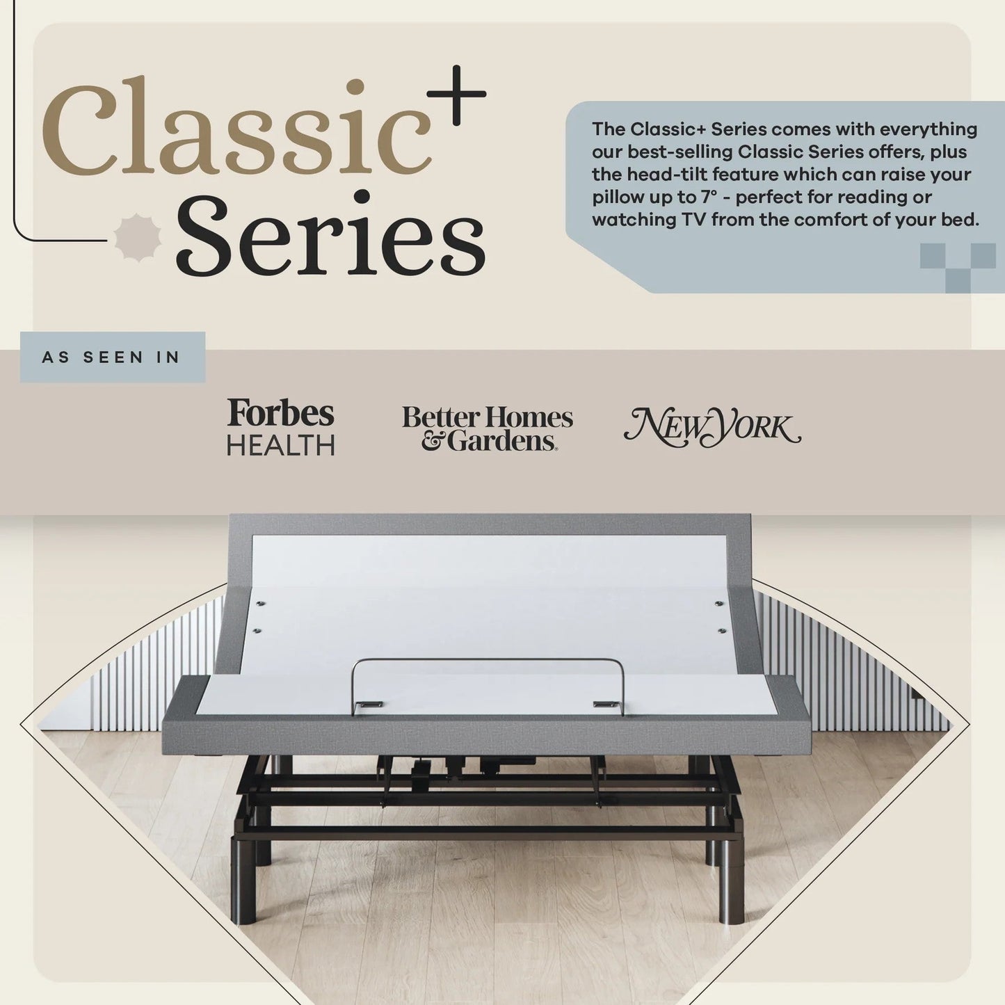 ClassicPlus+ Series Adjustable Bed Base + Choice of Mattress Bundle bundle Sven & Son