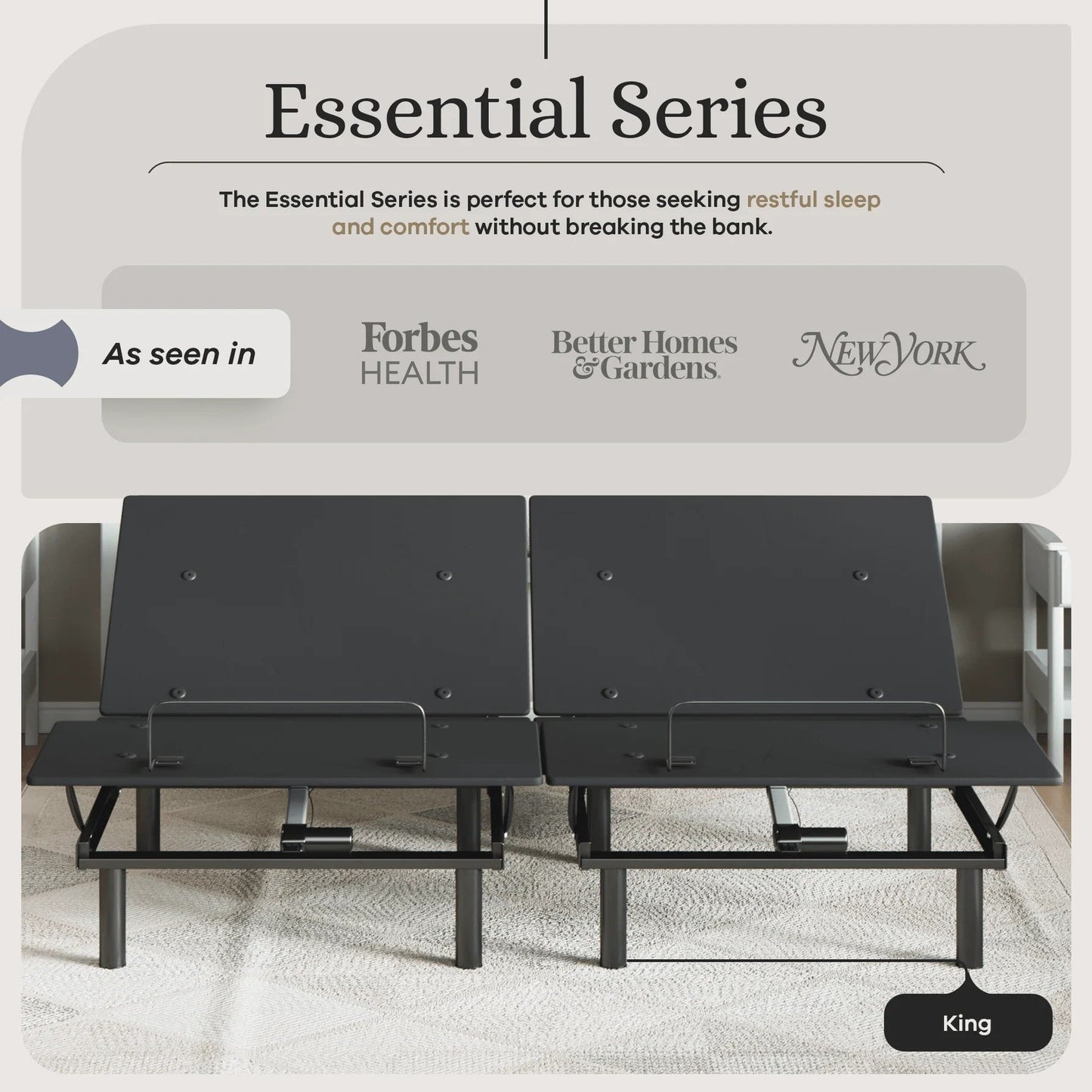 Essential Series Adjustable Bed Base + Choice of Mattress Bundle bundle Sven & Son