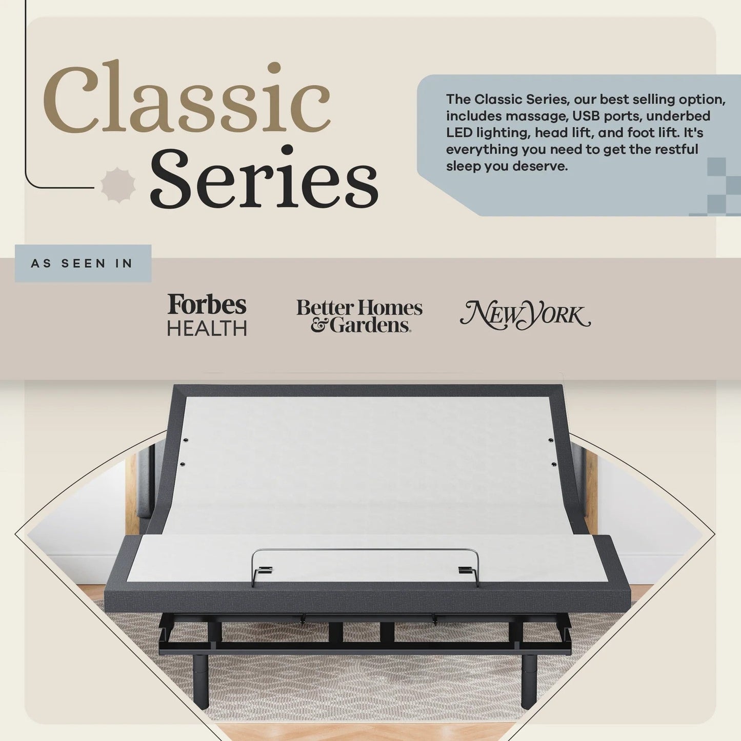 Classic Series Adjustable Bed Base + Choice of Mattress Bundle bundle Sven & Son