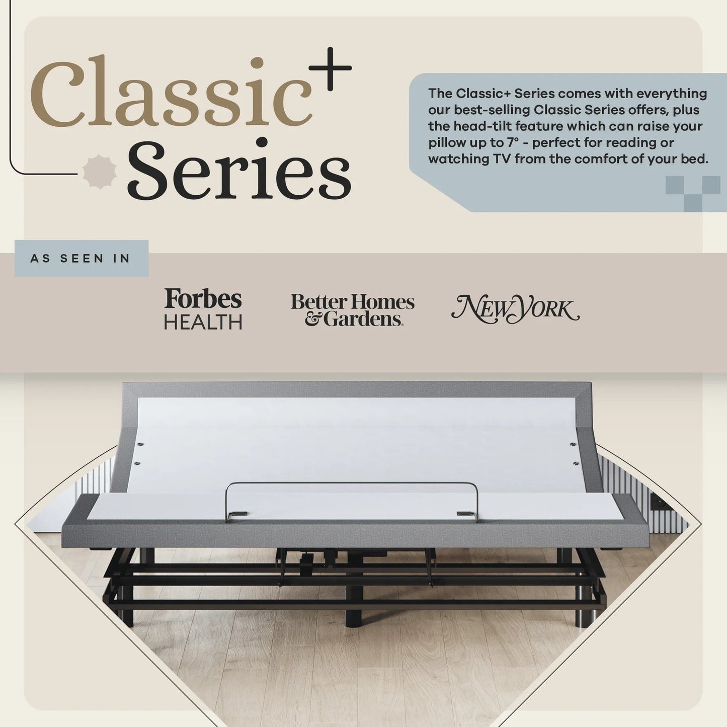 ClassicPlus+ Series Adjustable Bed Base + Choice of Mattress Bundle bundle Sven & Son