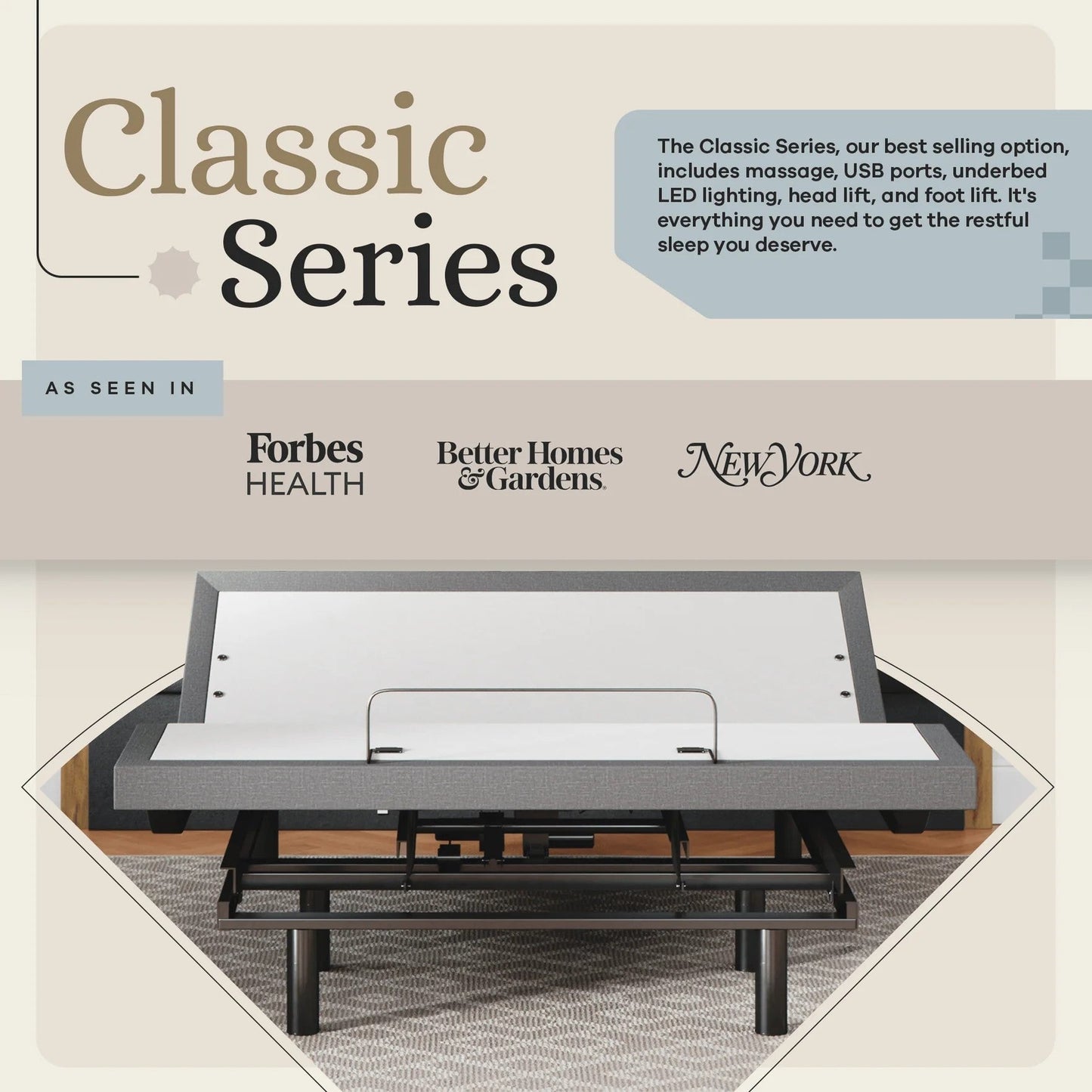 Classic Series Adjustable Bed Base + Choice of Mattress Bundle bundle Sven & Son