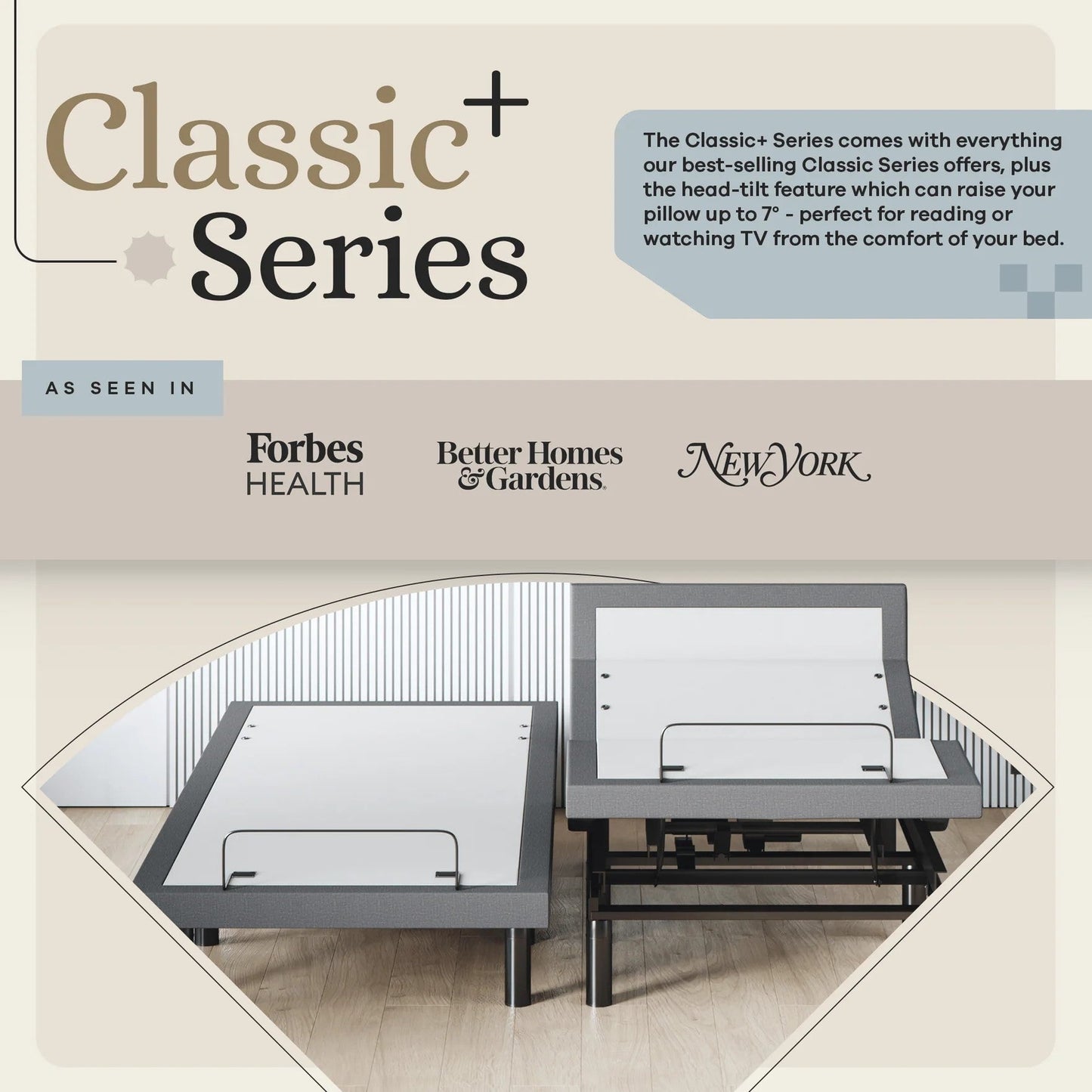ClassicPlus+ Series Adjustable Bed Base + Choice of Mattress Bundle bundle Sven & Son