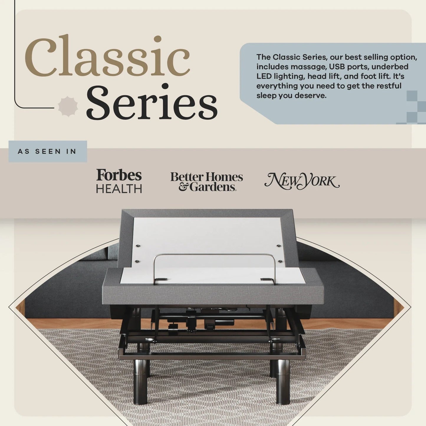 Classic Series Adjustable Bed Base + Choice of Mattress Bundle bundle Sven & Son