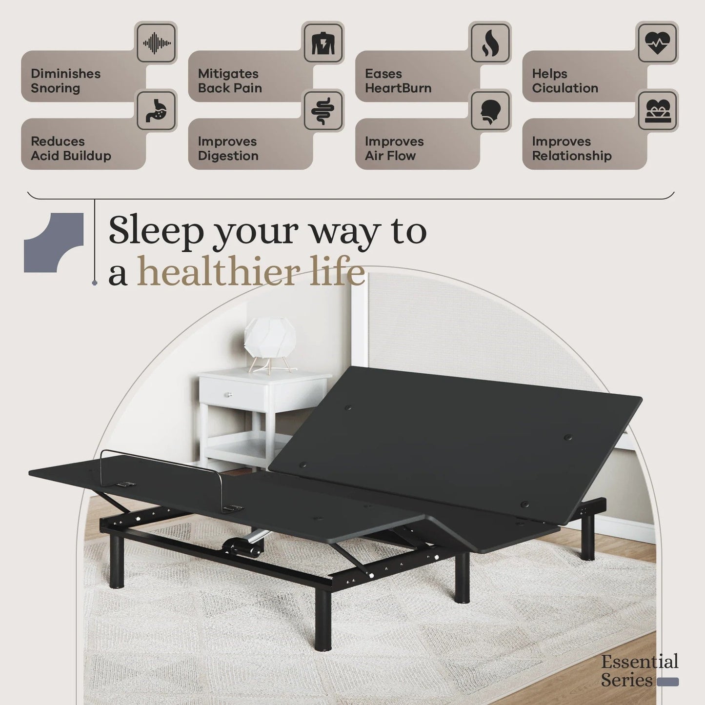 Essential Series Adjustable Bed Base + Choice of Mattress Bundle bundle Sven & Son