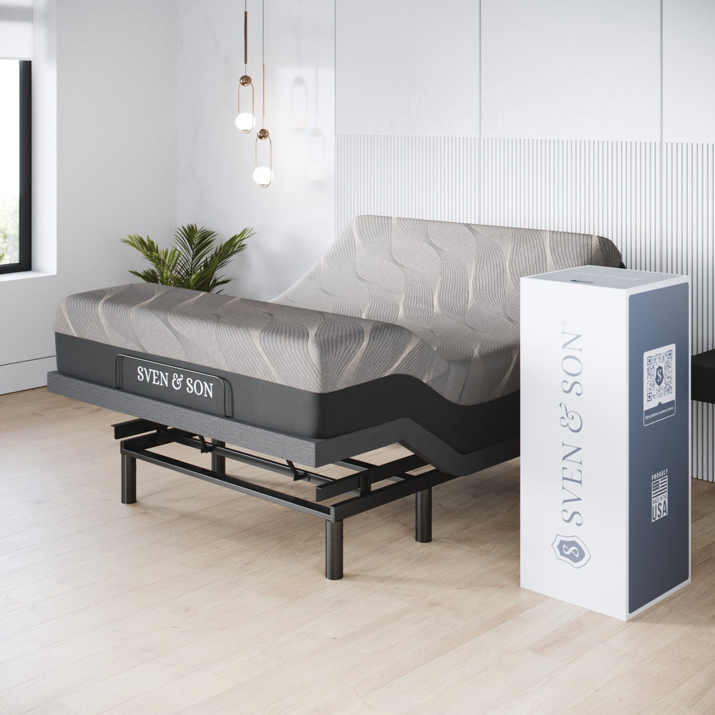 Classic+ Series Adjustable Bed Base + Choice of Mattress Bundle bundle SVEN & SON® Full 14" Medium Soft