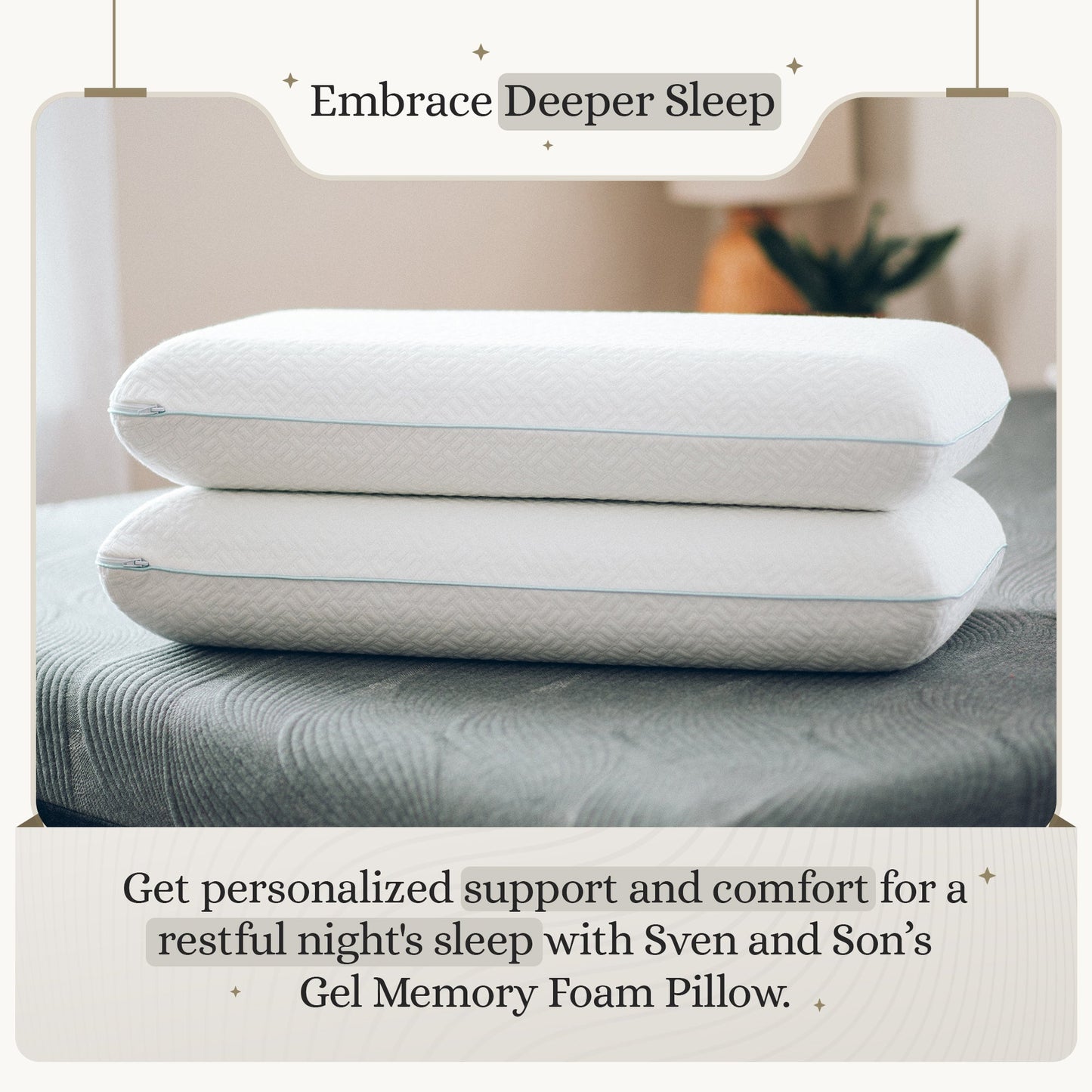 Premium Gel Memory Foam Pillow SVEN & SON®