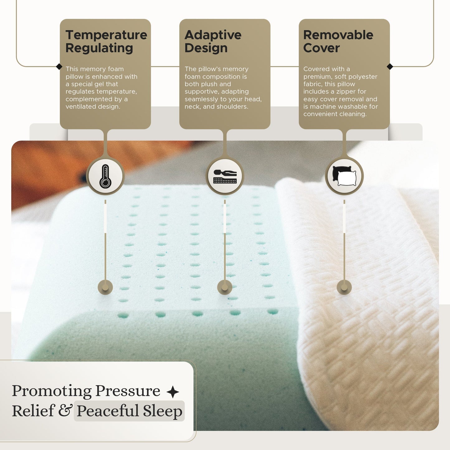 Premium Gel Memory Foam Pillow SVEN & SON®