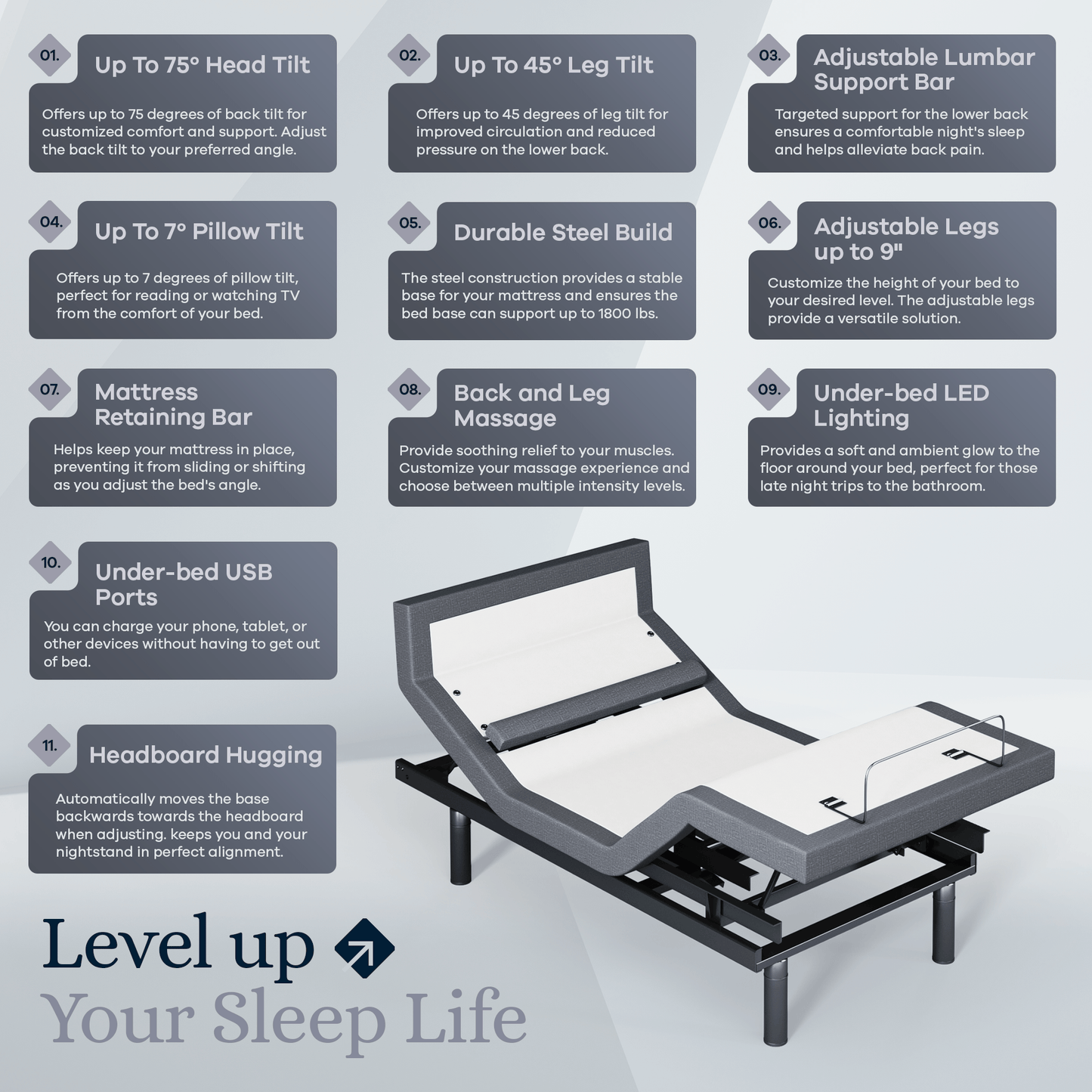 Platinum Series Adjustable Bed Base + Choice of Mattress Bundle bundle SVEN & SON®