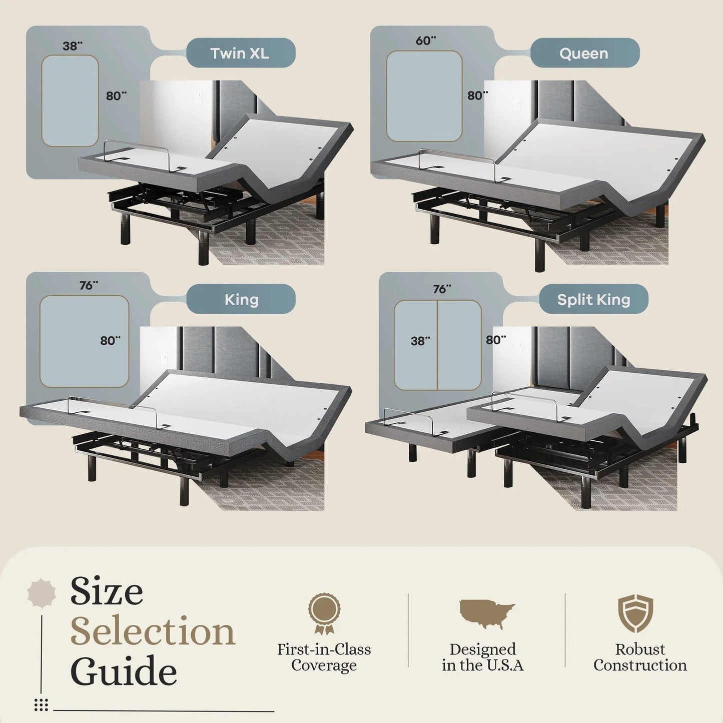 Classic Series Adjustable Bed Base + Choice of Mattress Bundle bundle Sven & Son