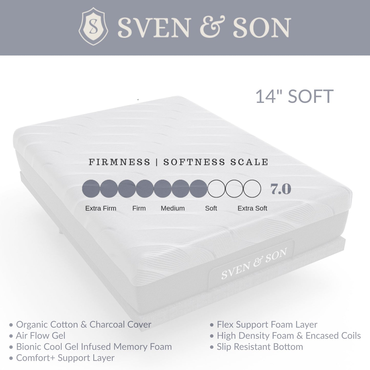 Signature 14" Hybrid Mattress mattress SVEN & SON®