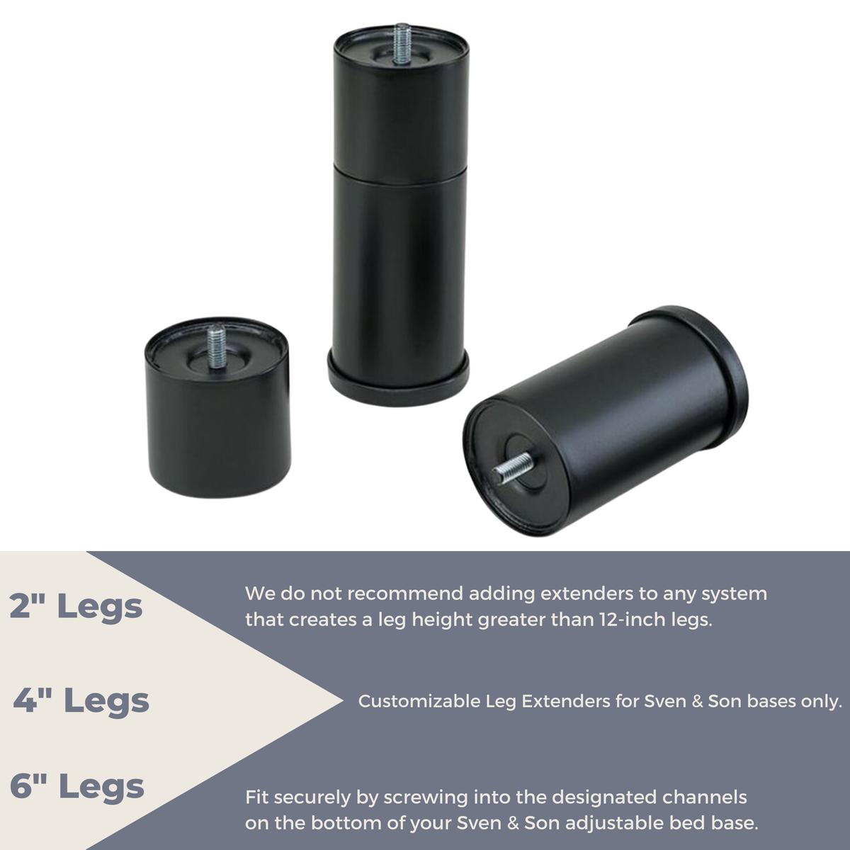 Replacement legs for online adjustable bed frame