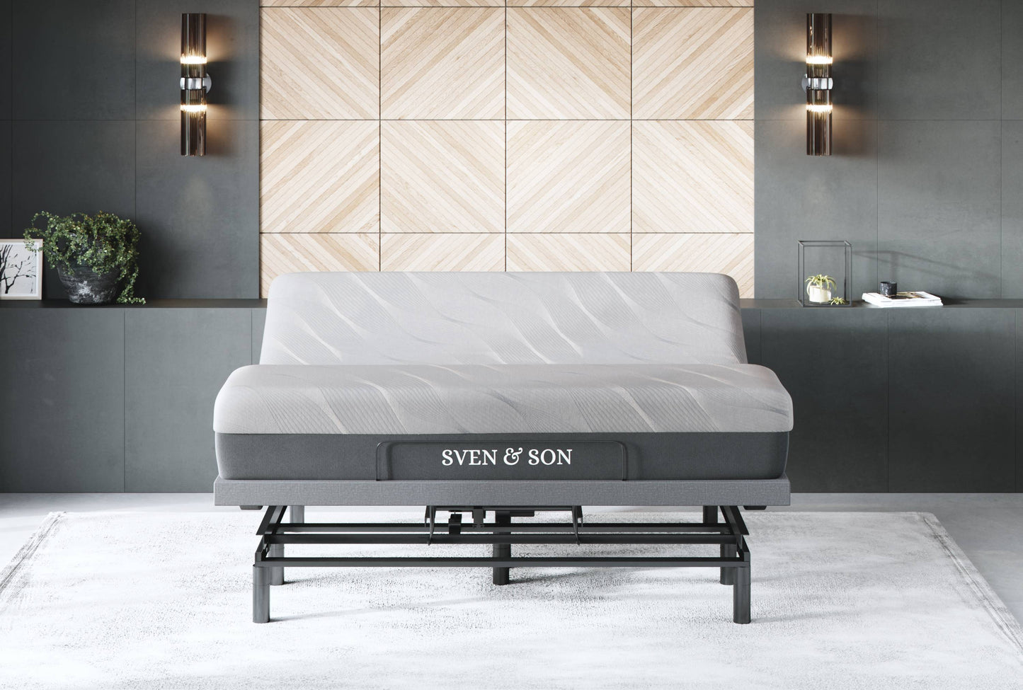 Bliss Series Adjustable Bed Base + Choice of Mattress Bundle bundle SVEN & SON® 