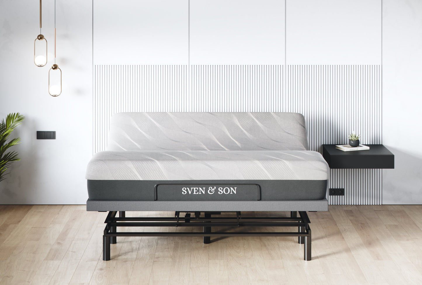 Classic + Head Tilt Adjustable Bed Base + Mattress Bundle bundle Sven & Son