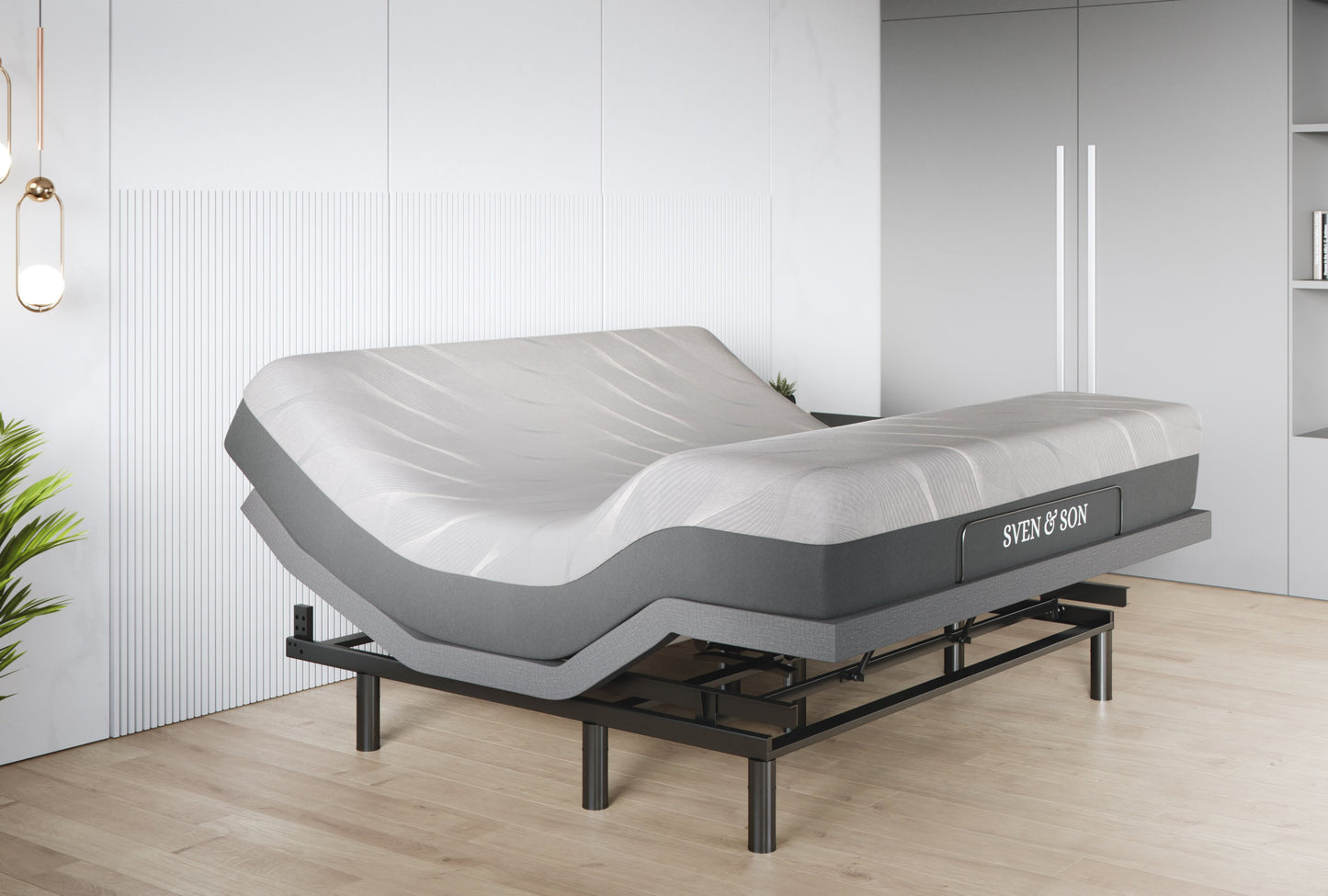 Classic + Head Tilt Adjustable Bed Base + Mattress Bundle bundle Sven & Son