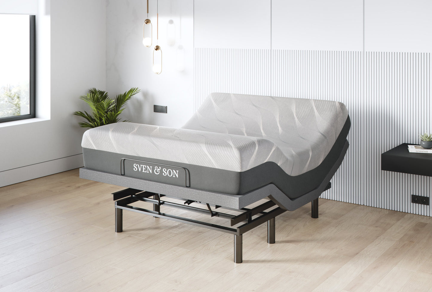 Classic + Head Tilt Adjustable Bed Base + Mattress Bundle bundle Sven & Son