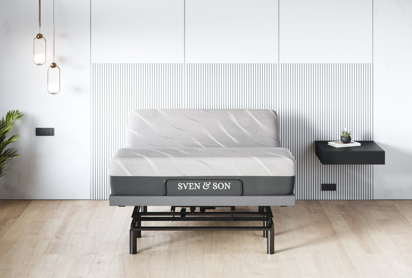 Classic + Head Tilt Adjustable Bed Base + Mattress Bundle bundle Sven & Son