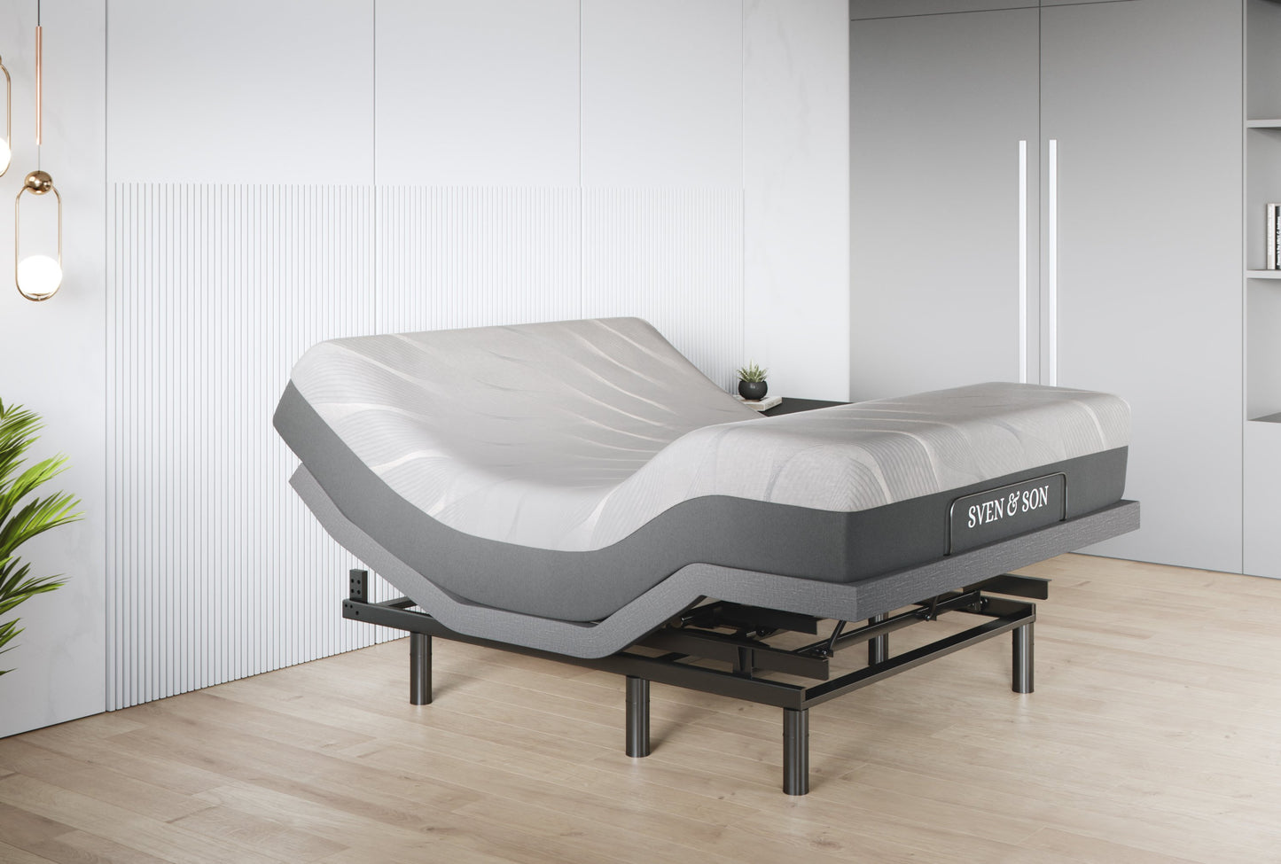Classic + Head Tilt Adjustable Bed Base + Mattress Bundle bundle Sven & Son