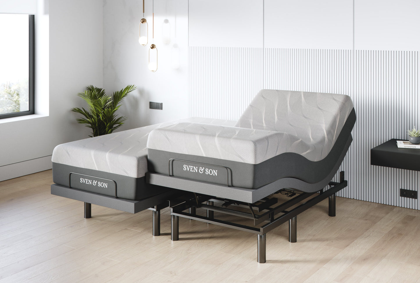 Classic + Head Tilt Adjustable Bed Base + Mattress Bundle bundle Sven & Son