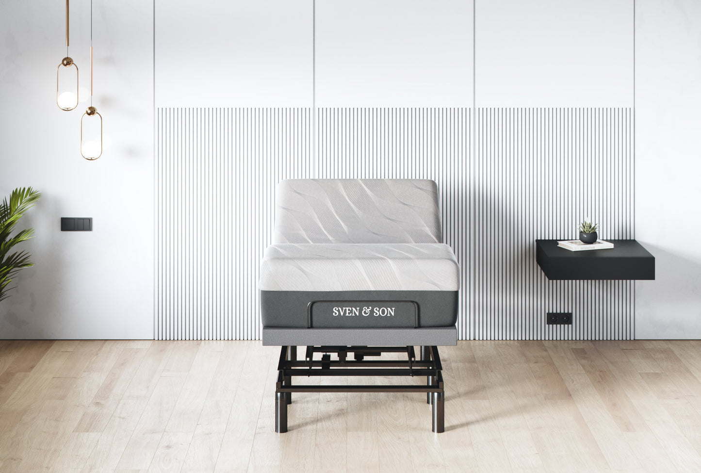 Classic + Head Tilt Adjustable Bed Base + Mattress Bundle bundle Sven & Son