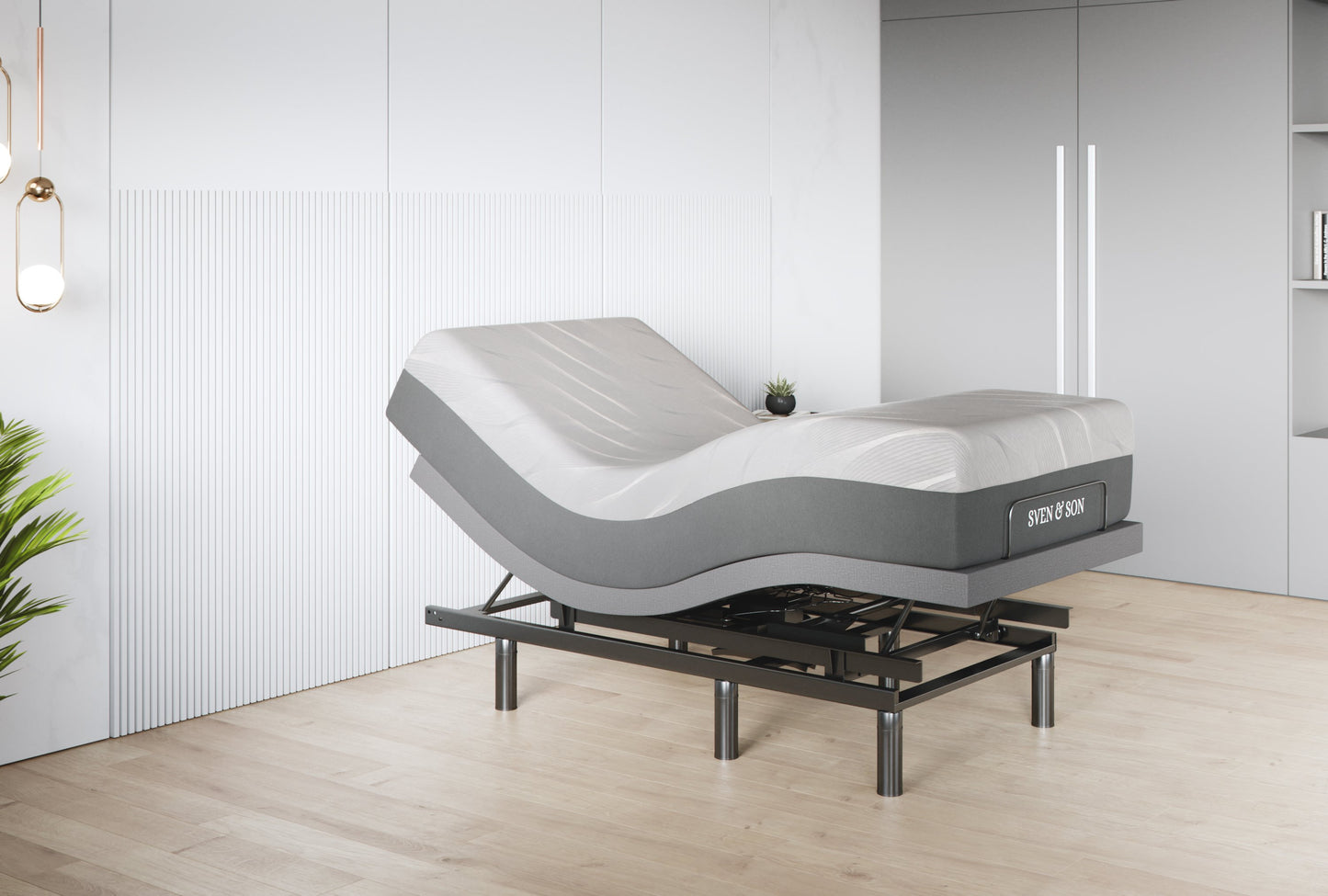 Classic + Head Tilt Adjustable Bed Base + Mattress Bundle bundle Sven & Son