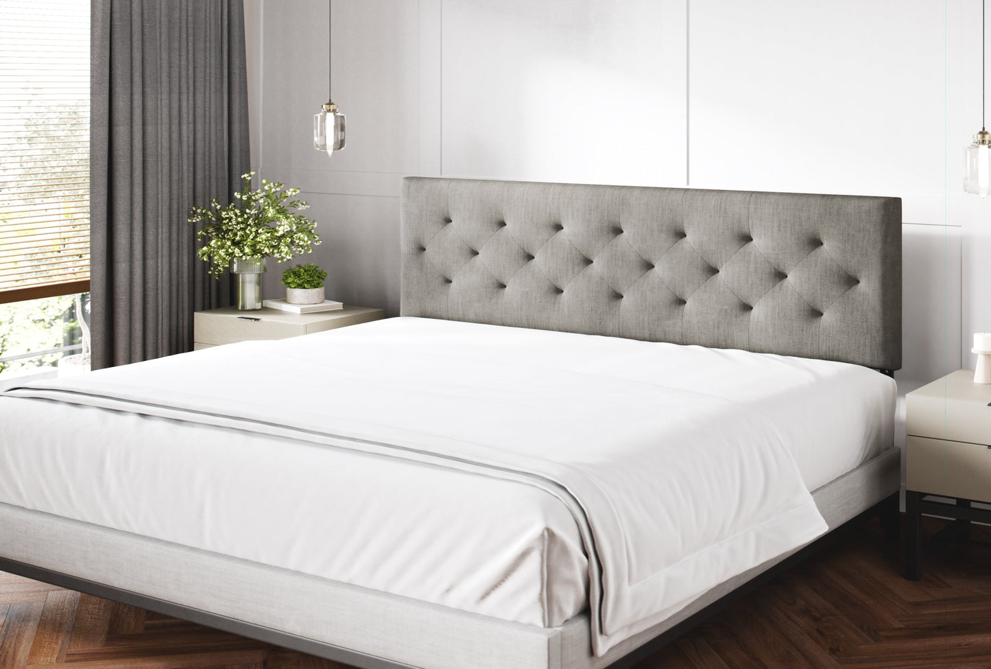 Sven & Son Diamond-Tufted Mid-Rise Upholstered Headboard Sven & Son