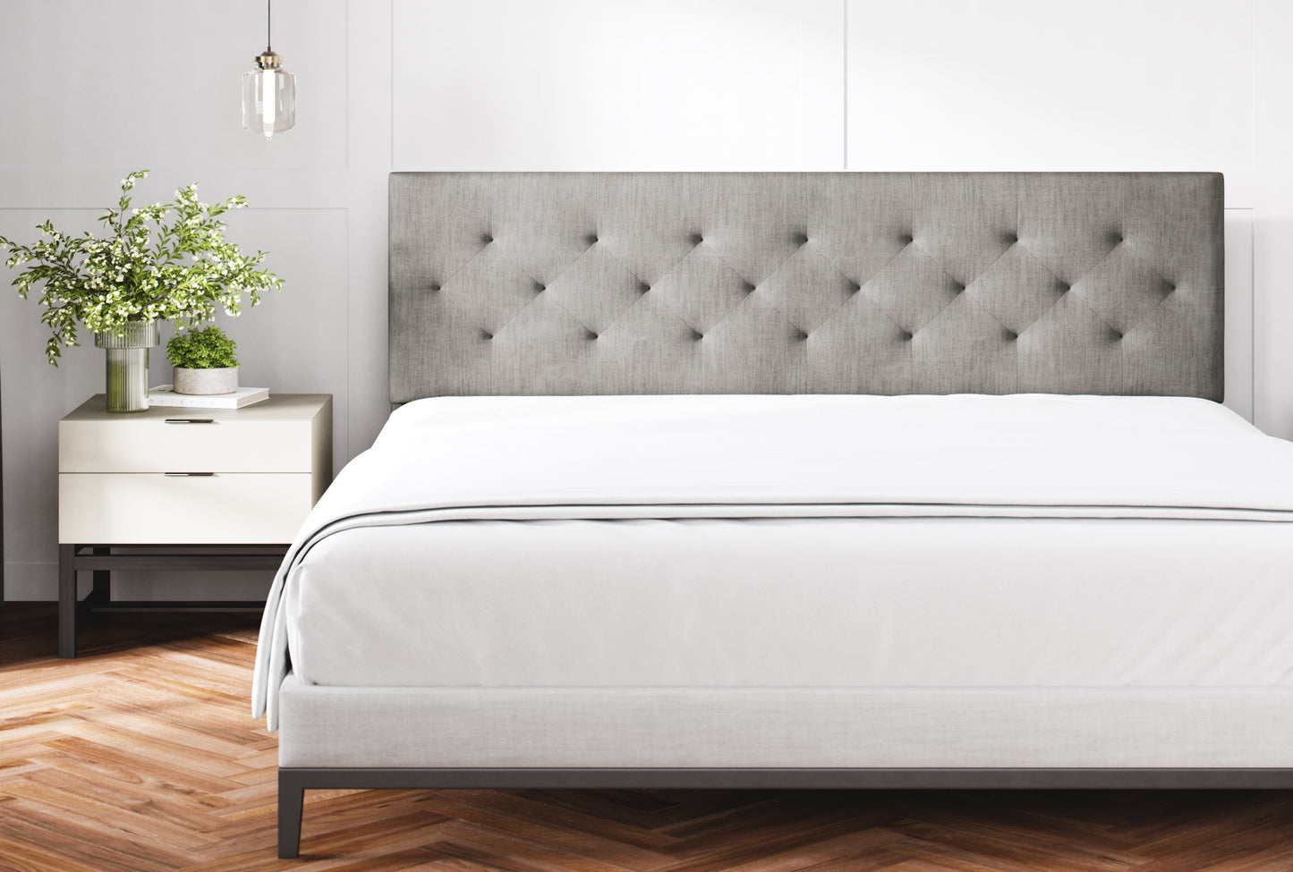 Sven & Son Diamond-Tufted Mid-Rise Upholstered Headboard Sven & Son 