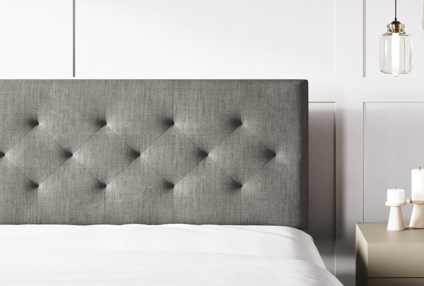 Sven & Son Diamond-Tufted Mid-Rise Upholstered Headboard Sven & Son 