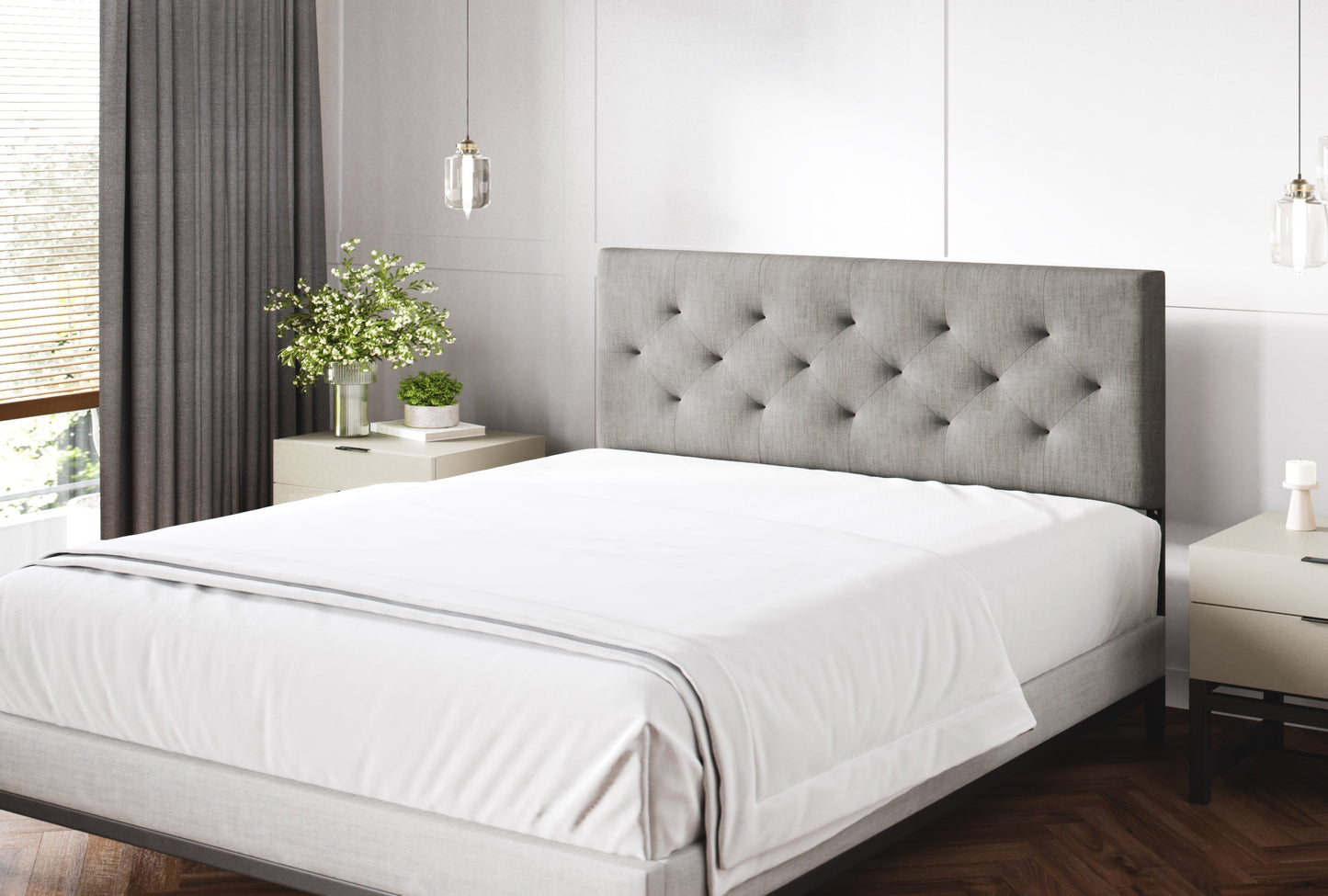 Sven & Son Diamond-Tufted Mid-Rise Upholstered Headboard Sven & Son