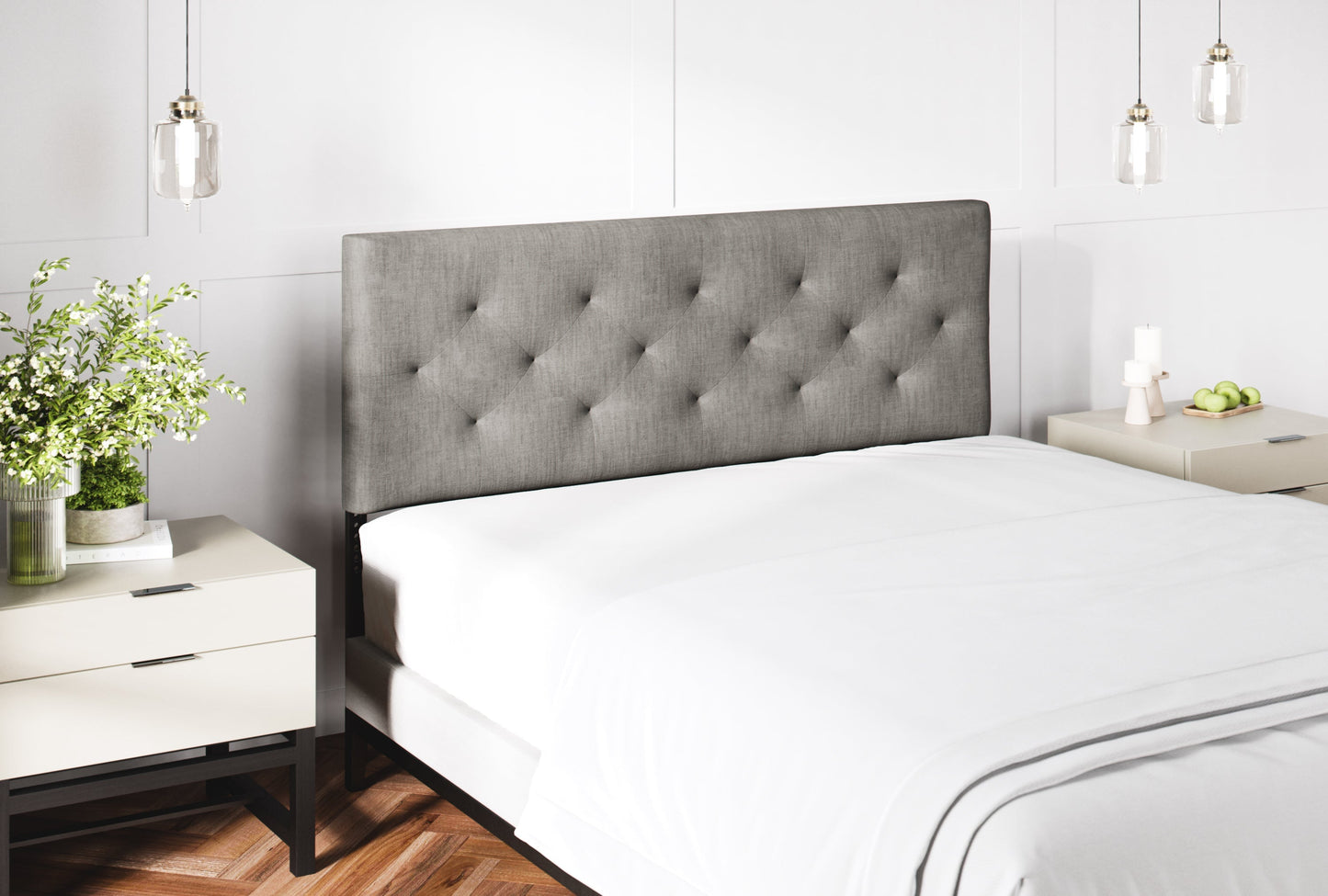Sven & Son Diamond-Tufted Mid-Rise Upholstered Headboard Sven & Son