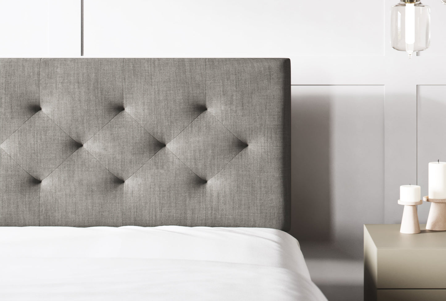 Sven & Son Diamond-Tufted Mid-Rise Upholstered Headboard Sven & Son