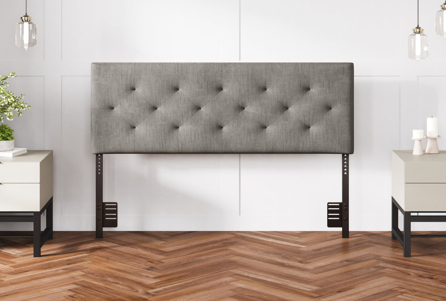 Sven & Son Diamond-Tufted Mid-Rise Upholstered Headboard Sven & Son Full / Queen