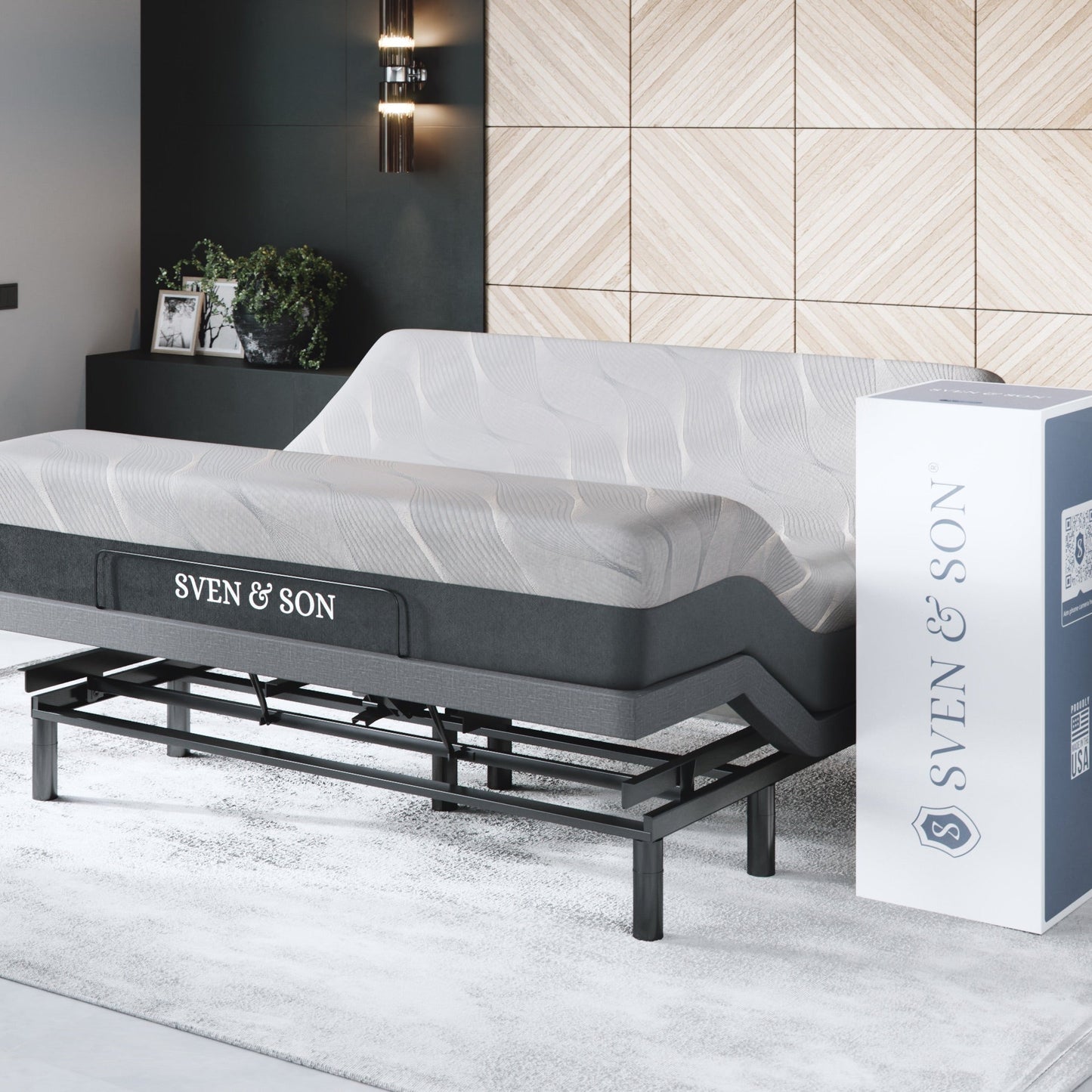 Bliss Series Adjustable Bed Base + Choice of Mattress Bundle bundle SVEN & SON®