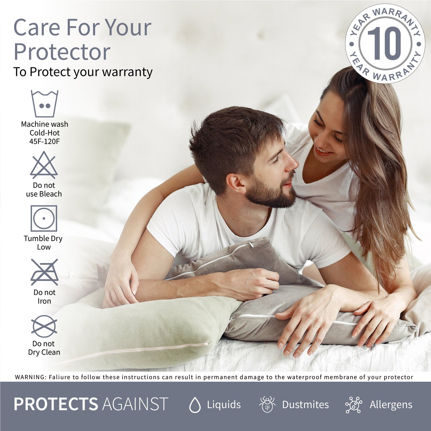 Premium Dimpled Stretch Knit Mattress Protector Bedding SVEN & SON®