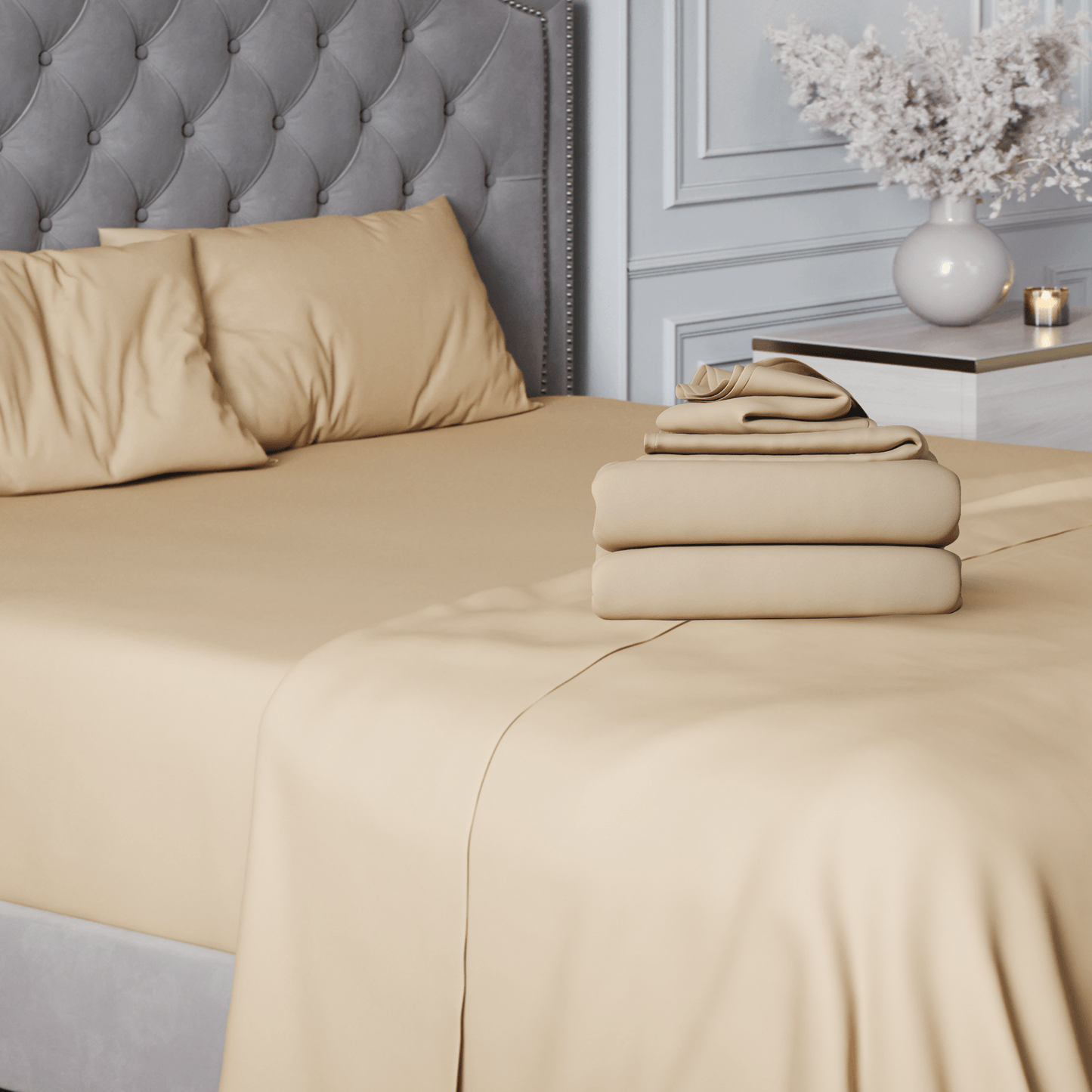 Premium Italian Crafted Sateen Sheet Set, 600-Thread-Count Sven & Son 