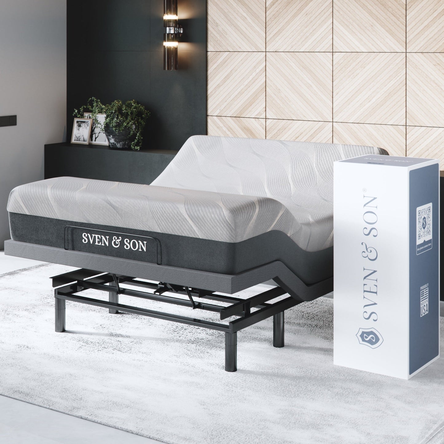 Bliss Series Adjustable Bed Base + Choice of Mattress Bundle bundle SVEN & SON®
