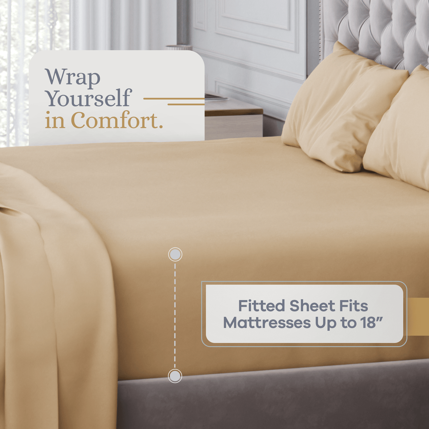 Premium Italian Crafted Sateen Sheet Set, 600-Thread-Count Sven & Son 