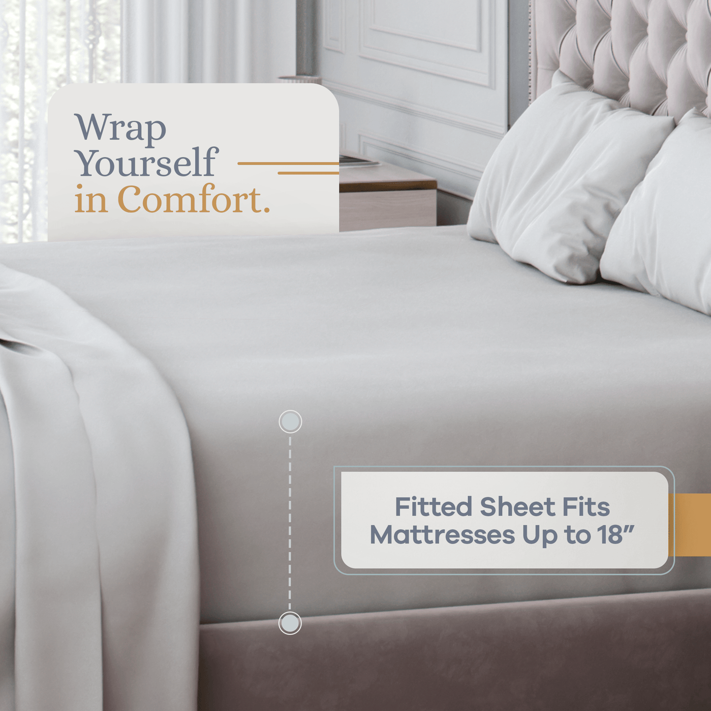 Premium Italian Crafted Sateen Sheet Set, 600-Thread-Count Sven & Son