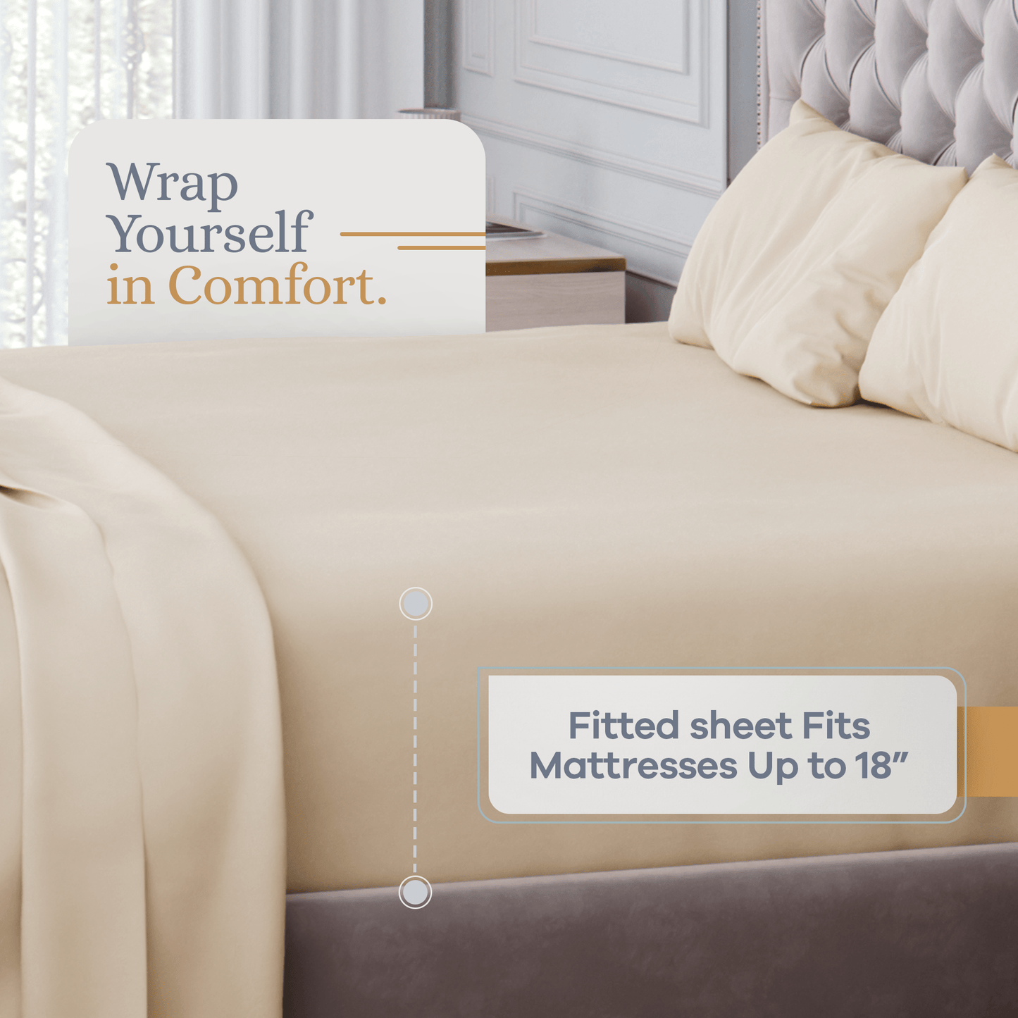 Premium Italian Crafted Sateen Sheet Set, 600-Thread-Count Sven & Son