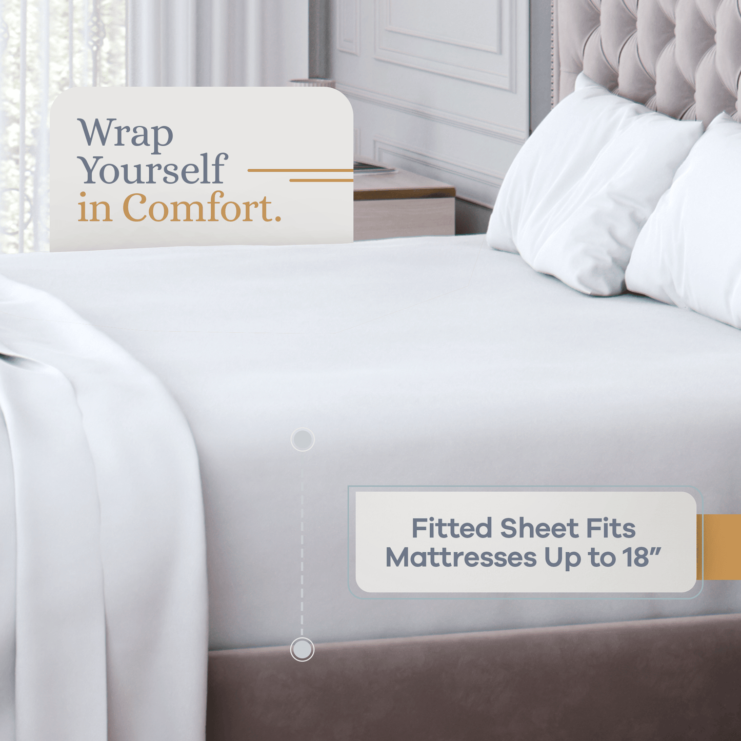 Premium Italian Crafted Sateen Sheet Set, 600-Thread-Count Sven & Son