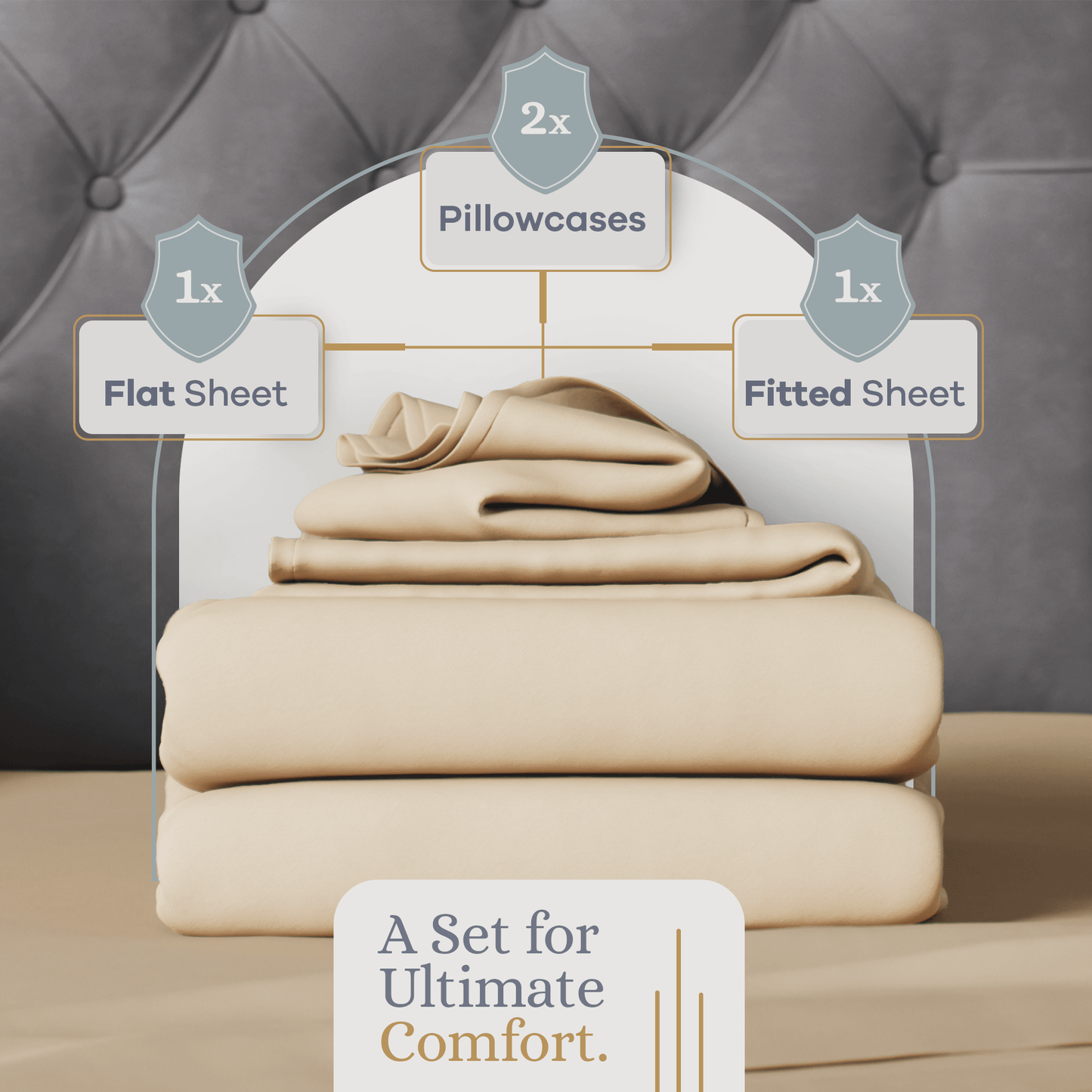 Premium Italian Crafted Sateen Sheet Set, 600-Thread-Count Sven & Son