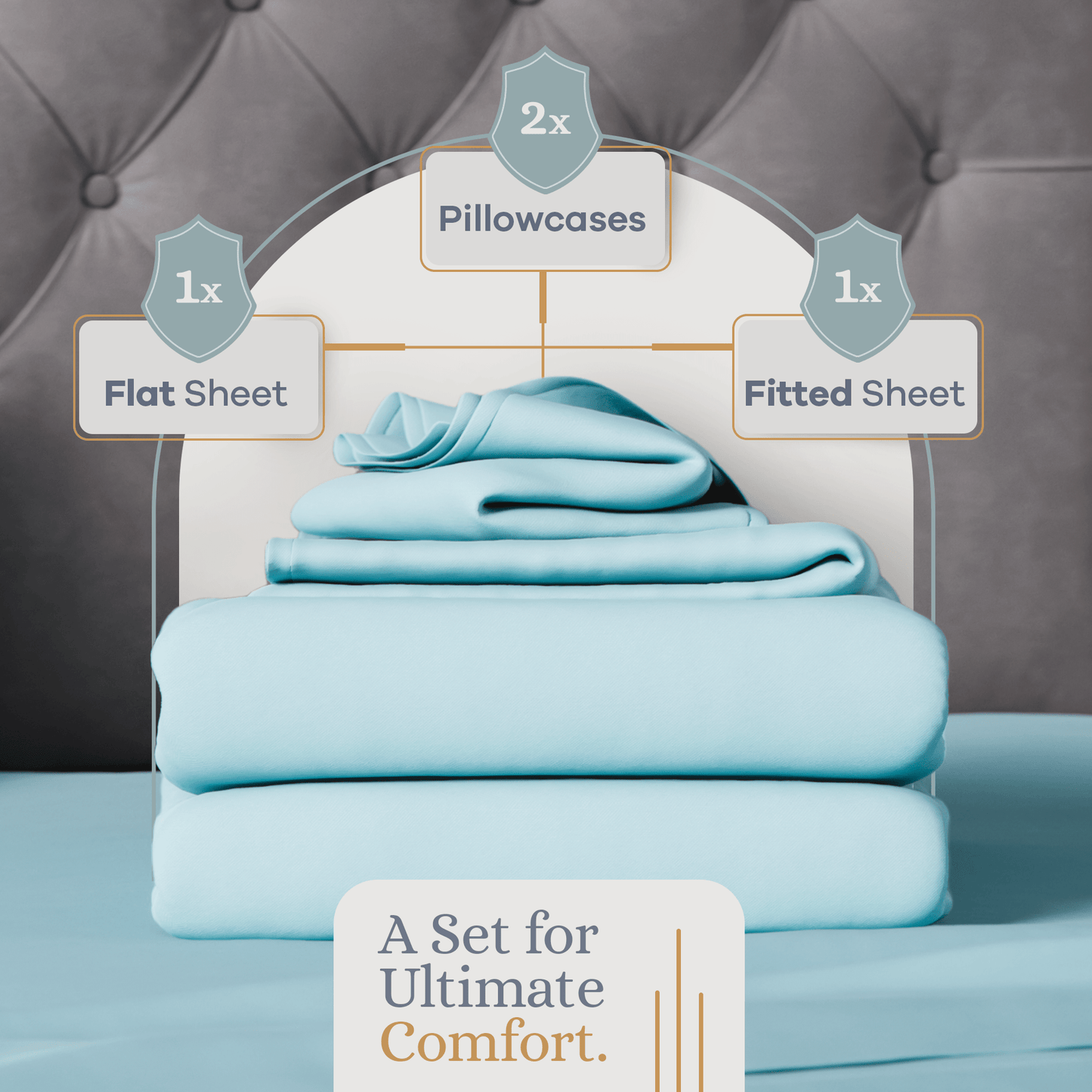 Premium Italian Crafted Sateen Sheet Set, 600-Thread-Count Sven & Son