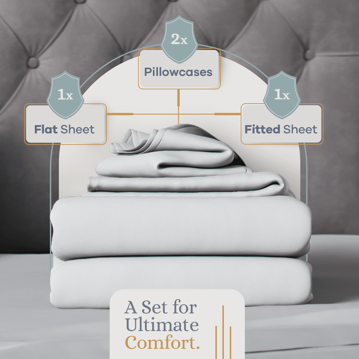 Premium Italian Crafted Sateen Sheet Set, 600-Thread-Count Sven & Son