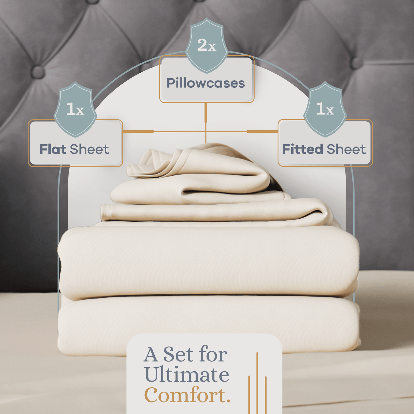 Premium Italian Crafted Sateen Sheet Set, 600-Thread-Count Sven & Son