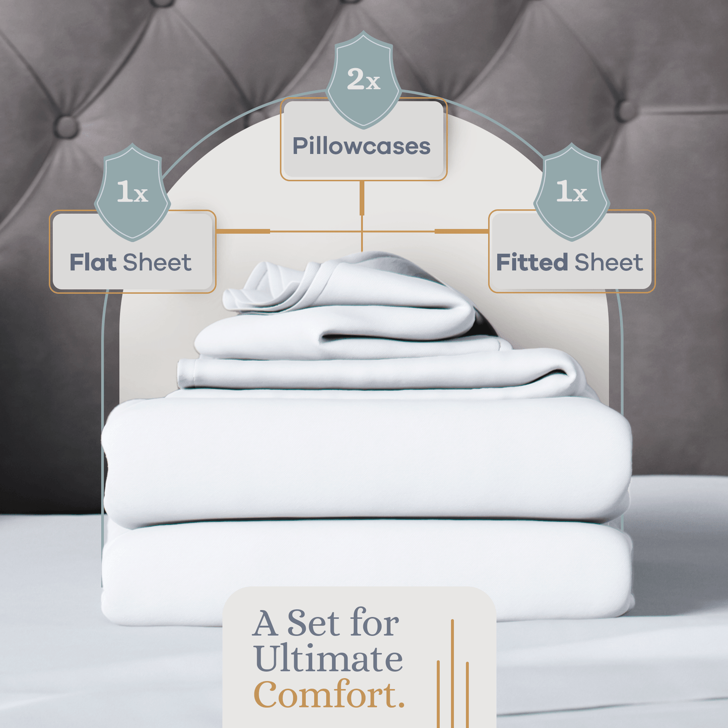 Premium Italian Crafted Sateen Sheet Set, 600-Thread-Count Sven & Son
